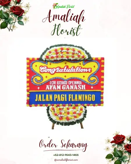 Sewa Papan Bunga Mencon